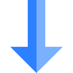 blue down arrow